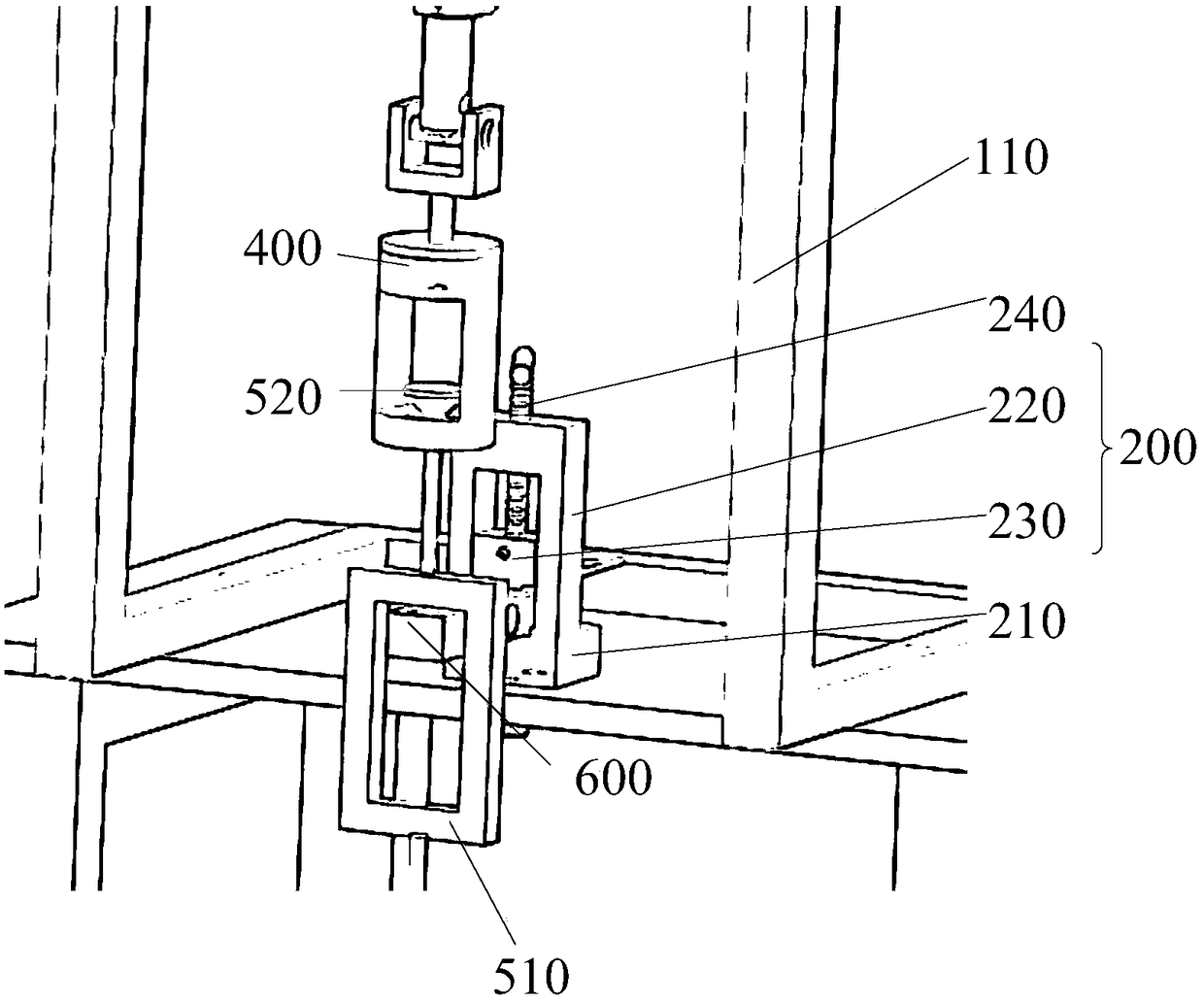 Testing device of weighing sensor