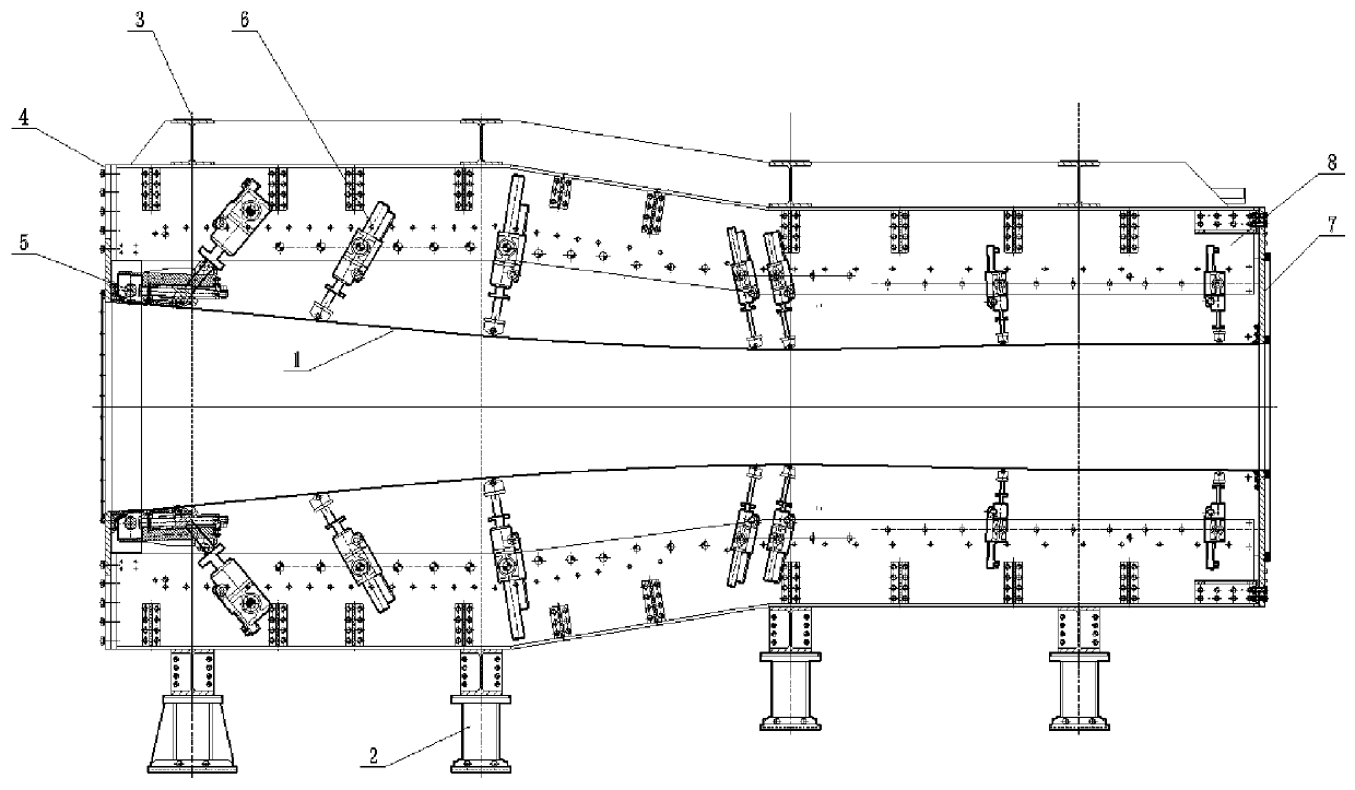 Transient impact type high-speed wind tunnel low supersonic velocity flow field testing method and spray pipe devices thereof