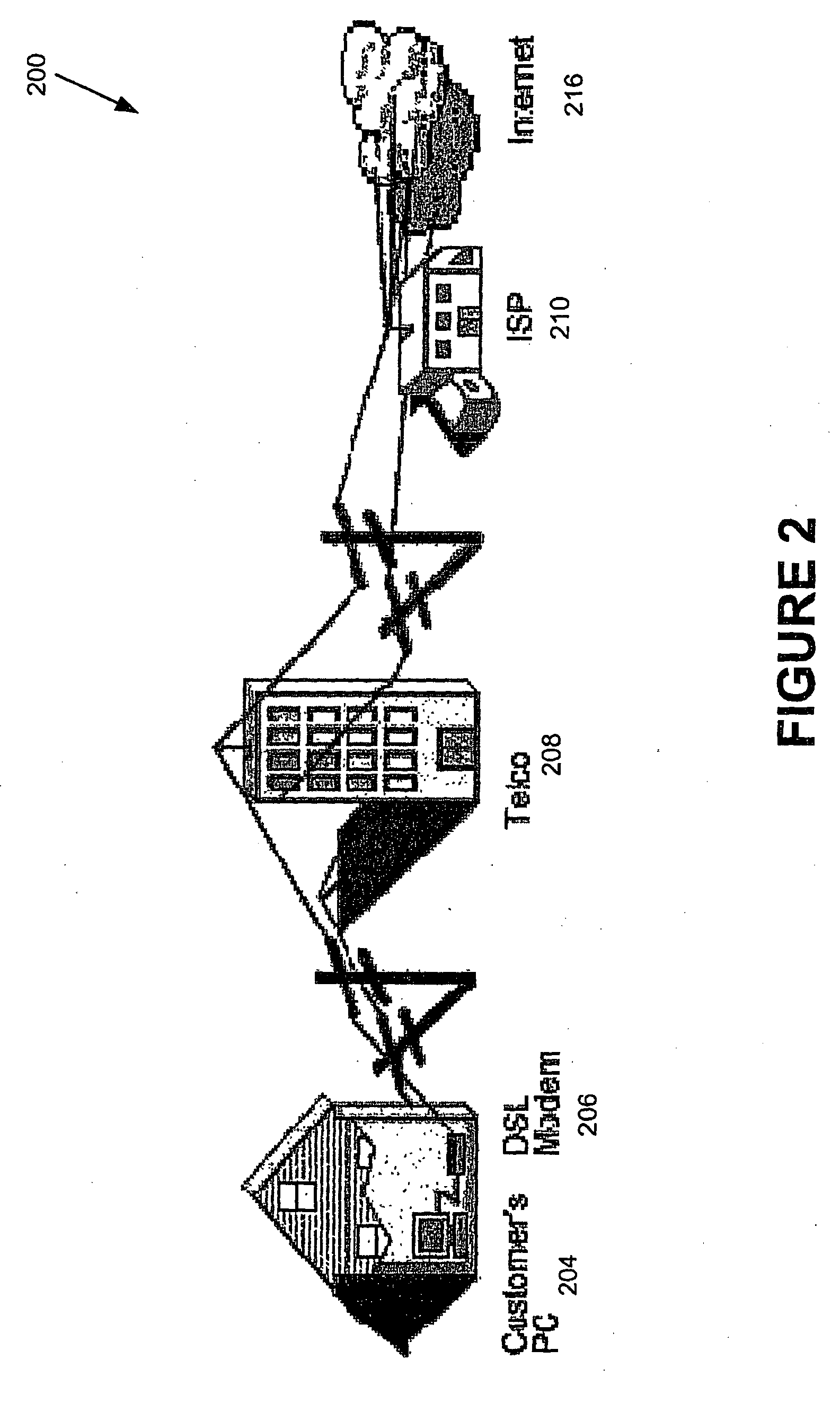 Method and apparatus for determining electrical distance of a telephone line