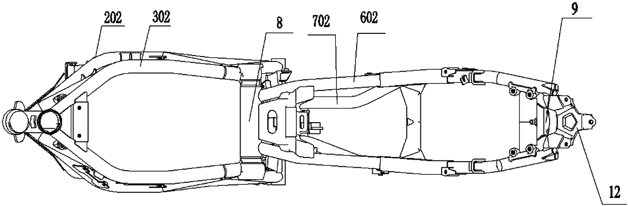 Machining method for frame final assembly tool combination