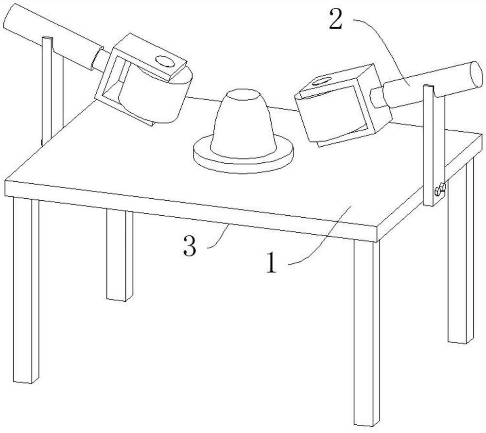 Shell embossing device for LED lamp holder production