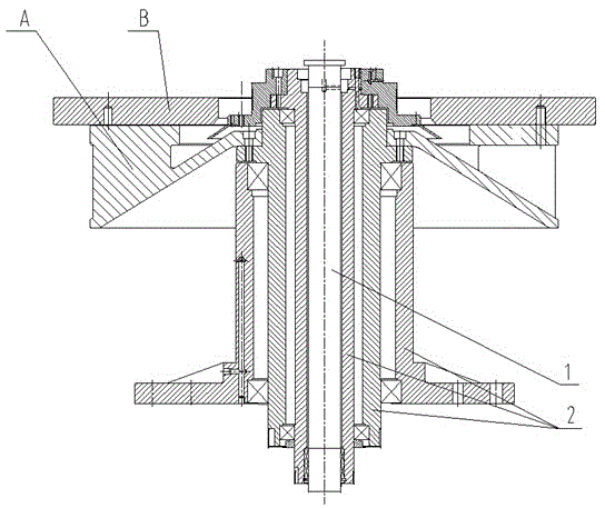 A circulating cooling structure for grinding and polishing disc