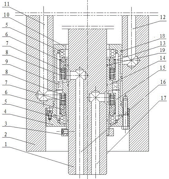 A circulating cooling structure for grinding and polishing disc