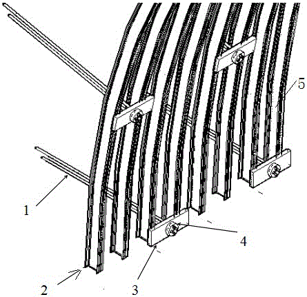 Supporting structure for large-section weak surrounding rock tunnel construction and construction method thereof