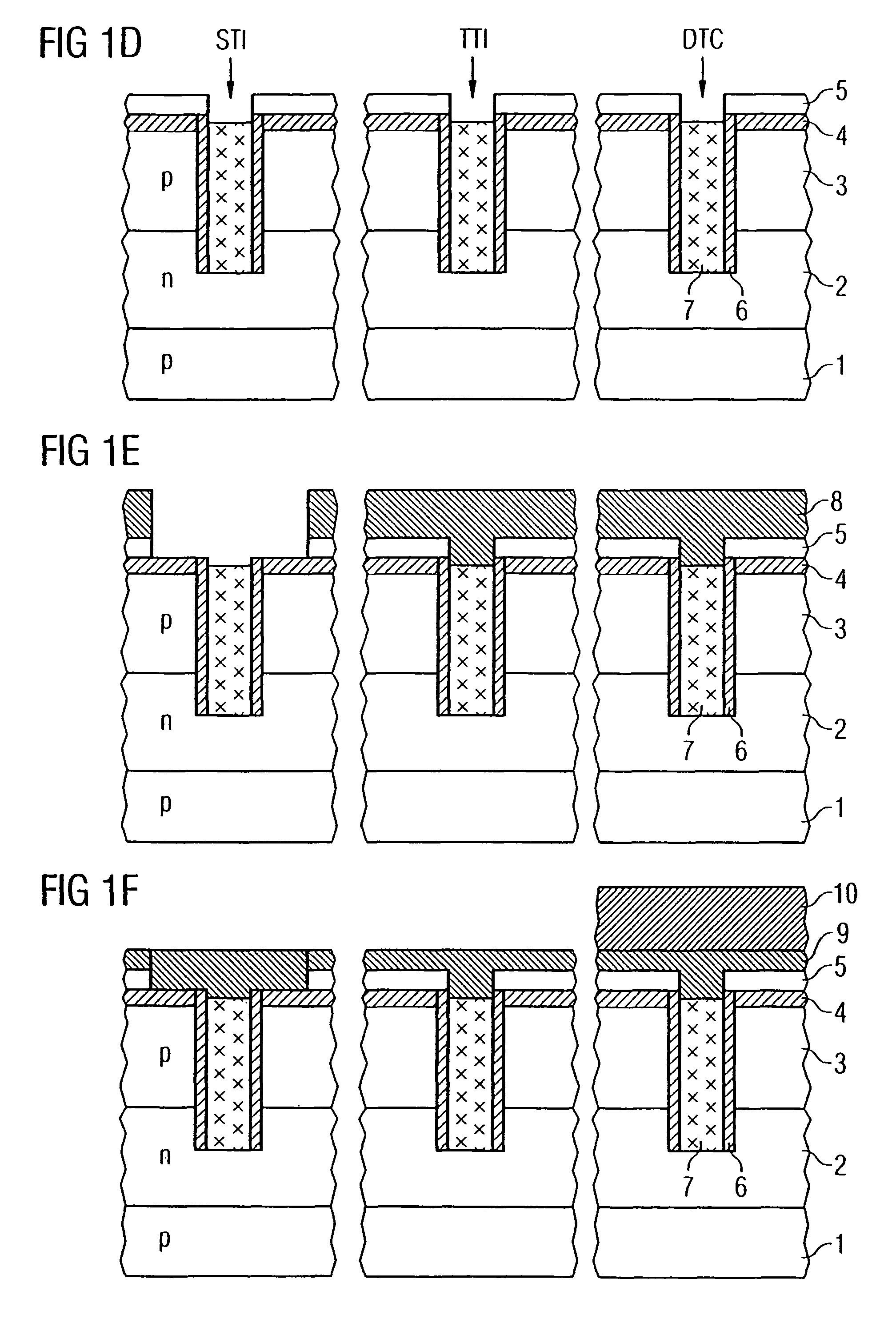 Semiconductor component with trench insulation and corresponding production method