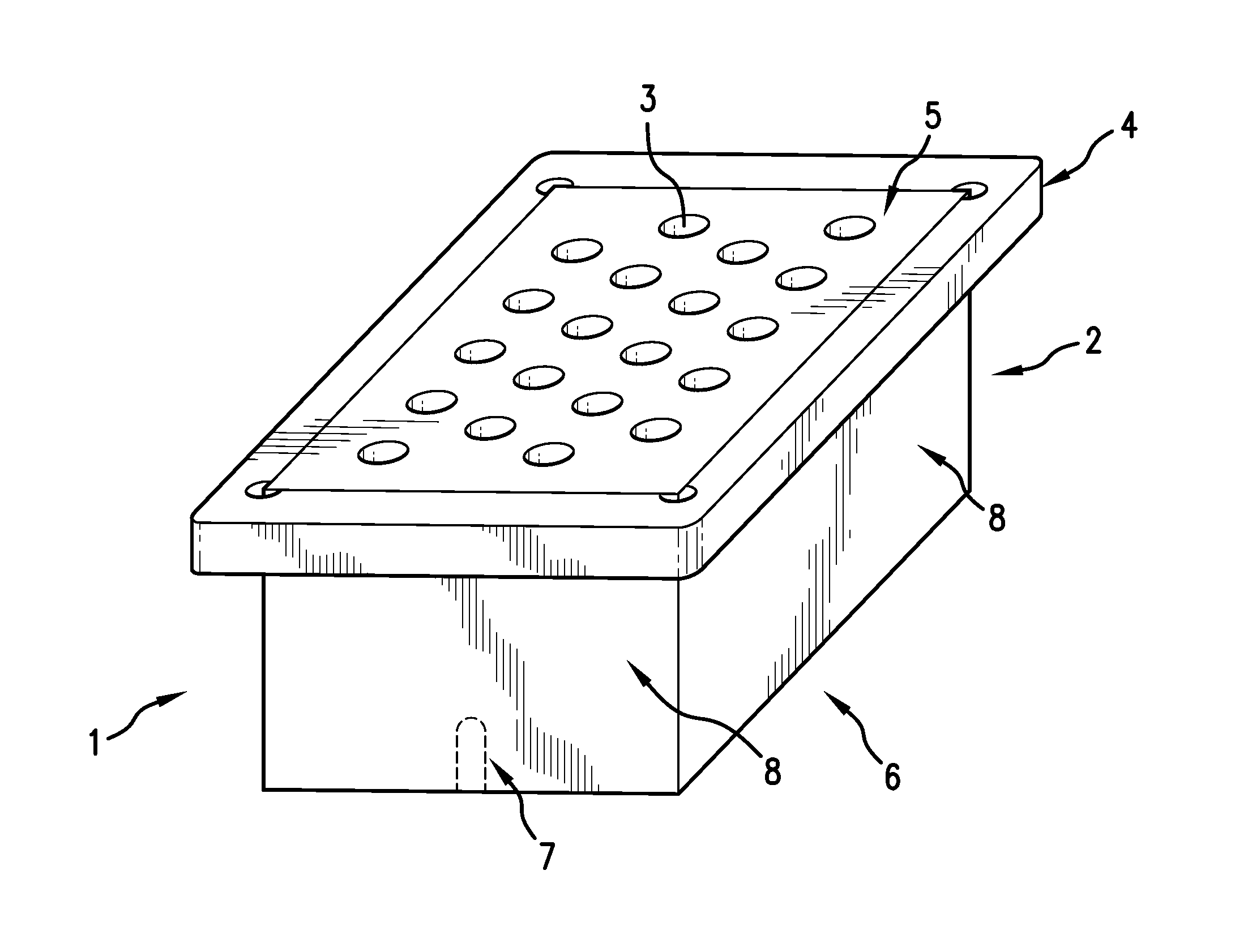 Heat block with insulating collar