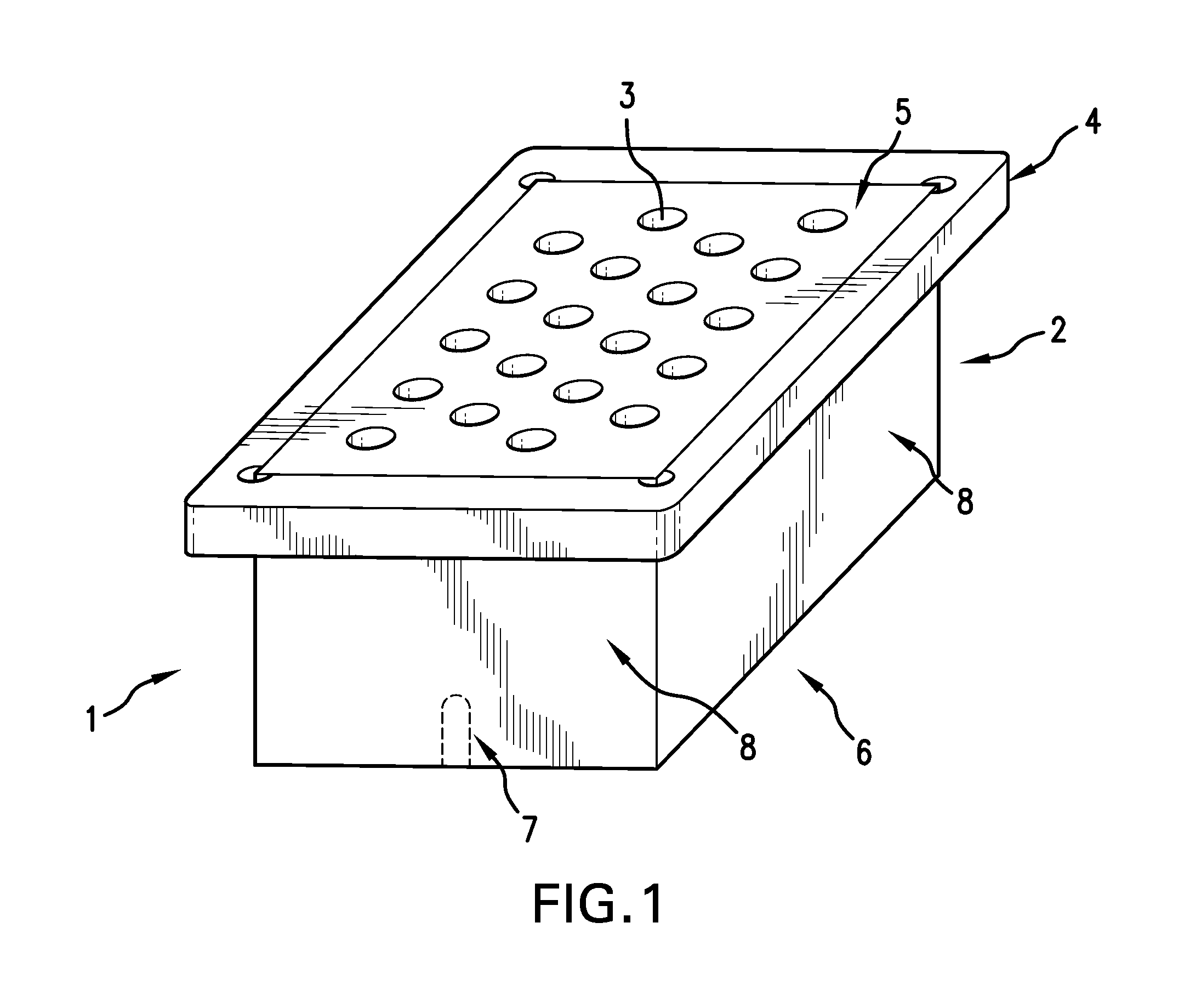 Heat block with insulating collar