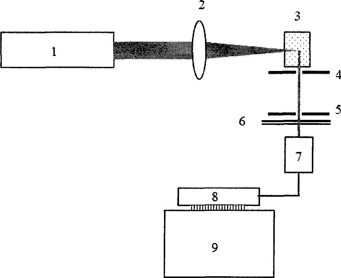 Ultrafine grain measuring apparatus and method based on dynamic light scattering signal time coherence