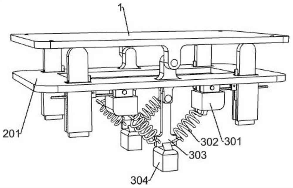 Medical bed trolley capable of automatically adjusting levelness based on plumb bob principle