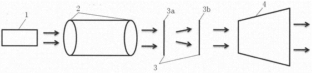 Strong-laser Airy beam modulating method and strong-laser Airy beam modulating device based on double vibration-amplitude type diffraction elements