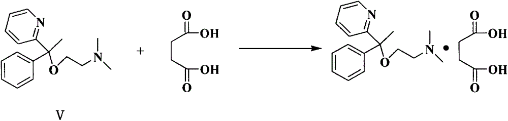 A kind of preparation method of doxylamine succinate