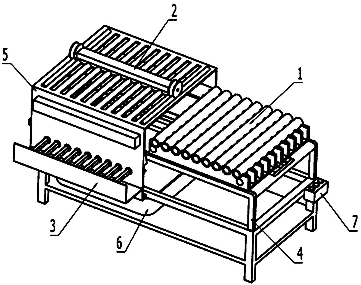 Steel tube cleaning machine