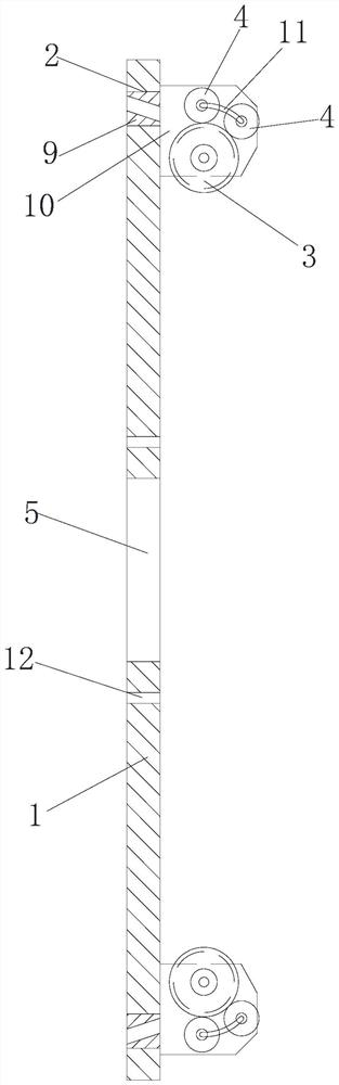 Aluminum molded wire turnover prevention device