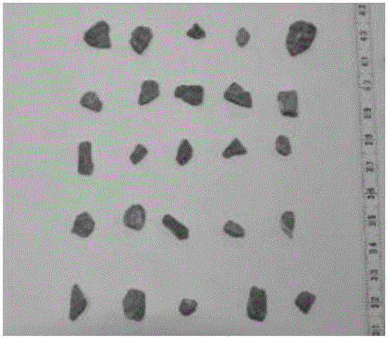 Pervious concrete aggregate particle size measurement method based on image processing