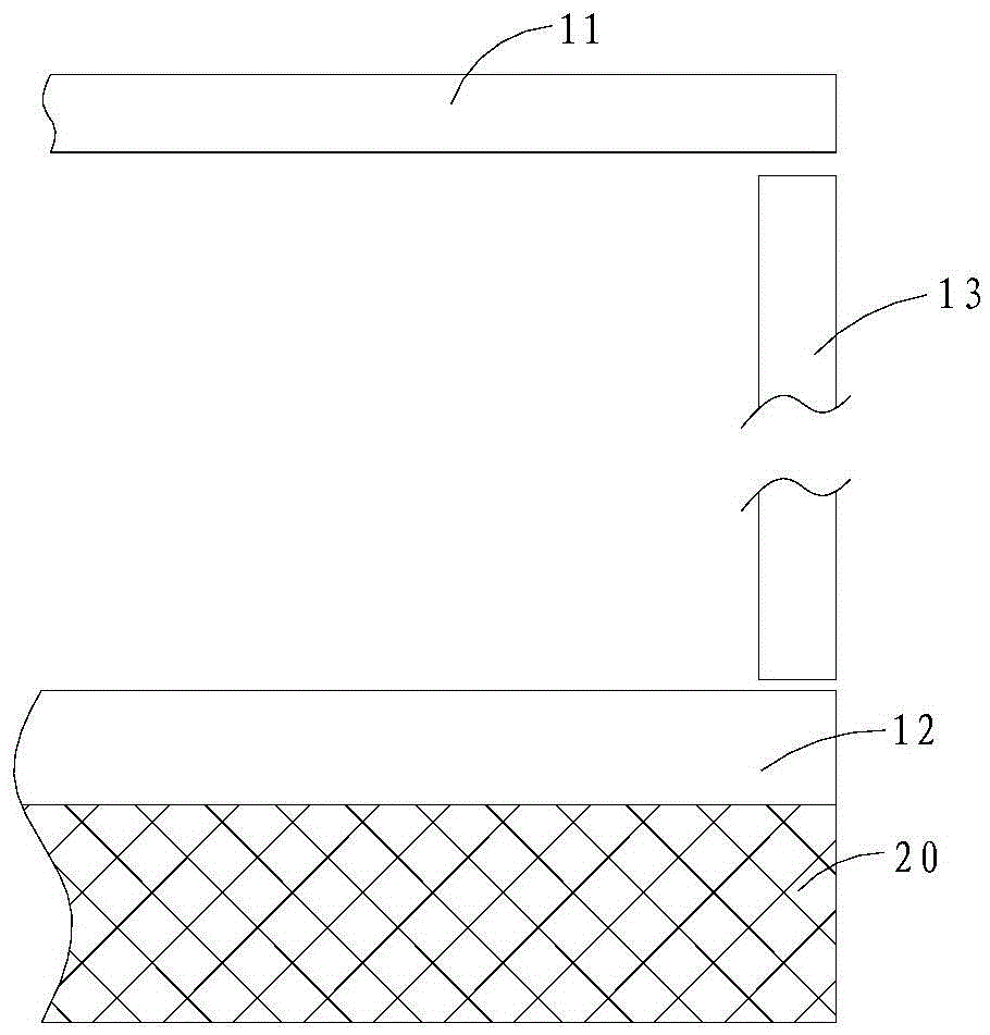 Square adhesive structure and manufacturing method thereof