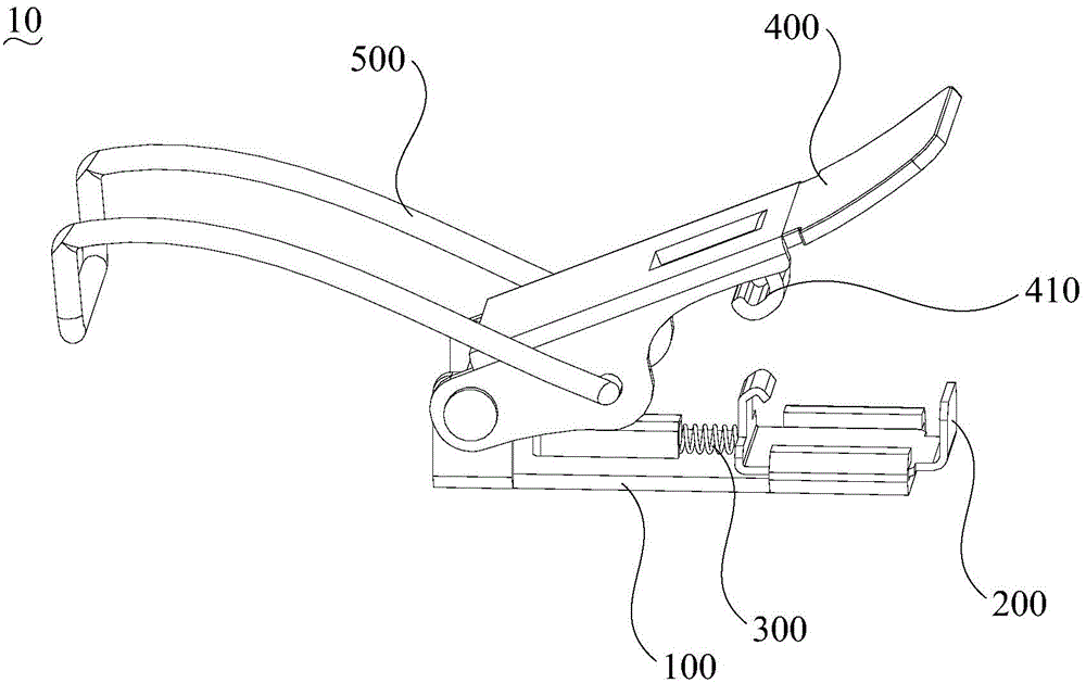 Hasp structure of lamp and anti-dazzle floodlight lamp with hasp structure