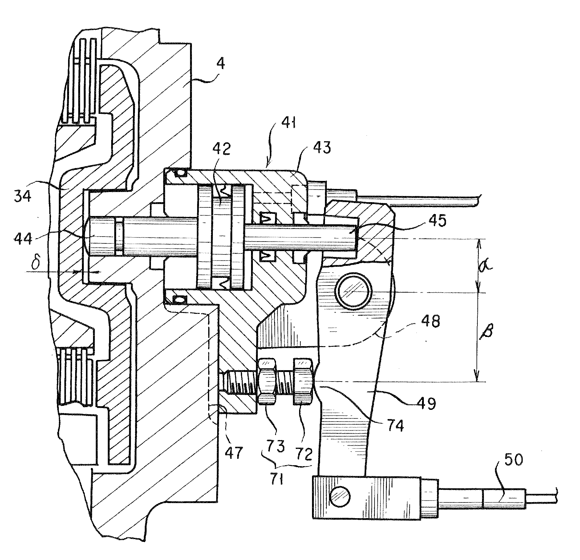 Battery forklift drive unit