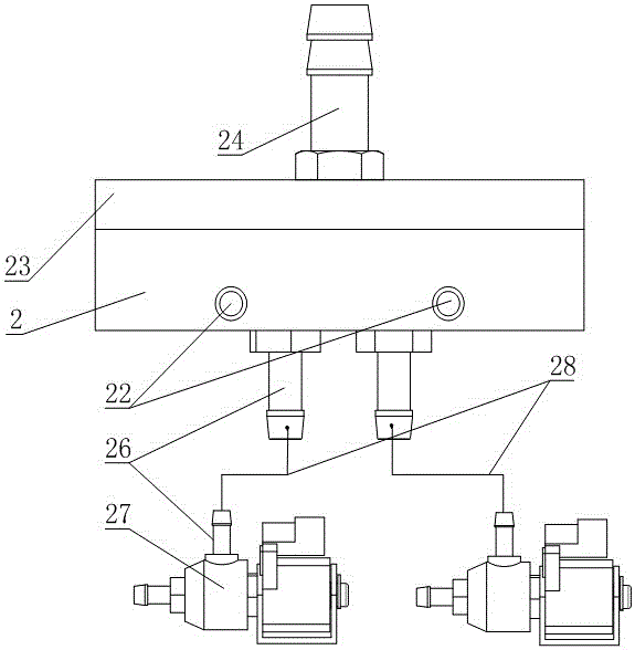 A kind of automobile fuel gas supply device