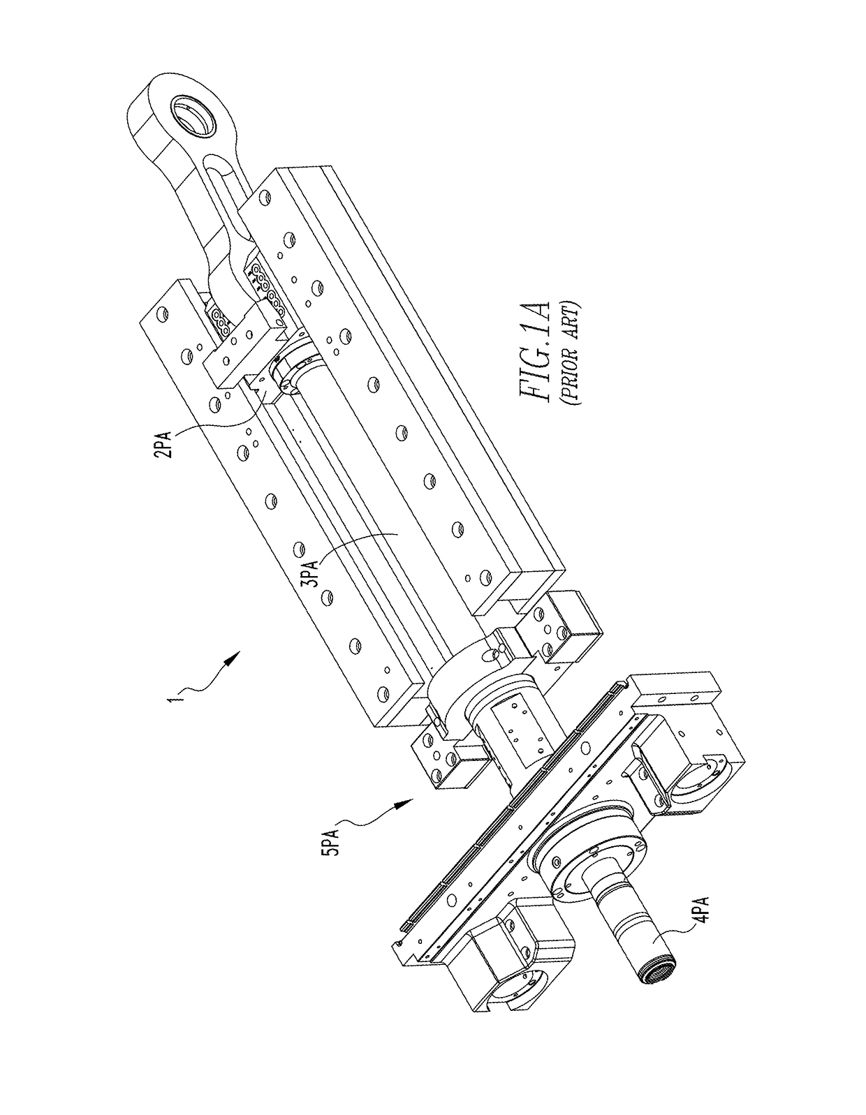 Outboard hydrostatic bearing assembly for can bodymaker