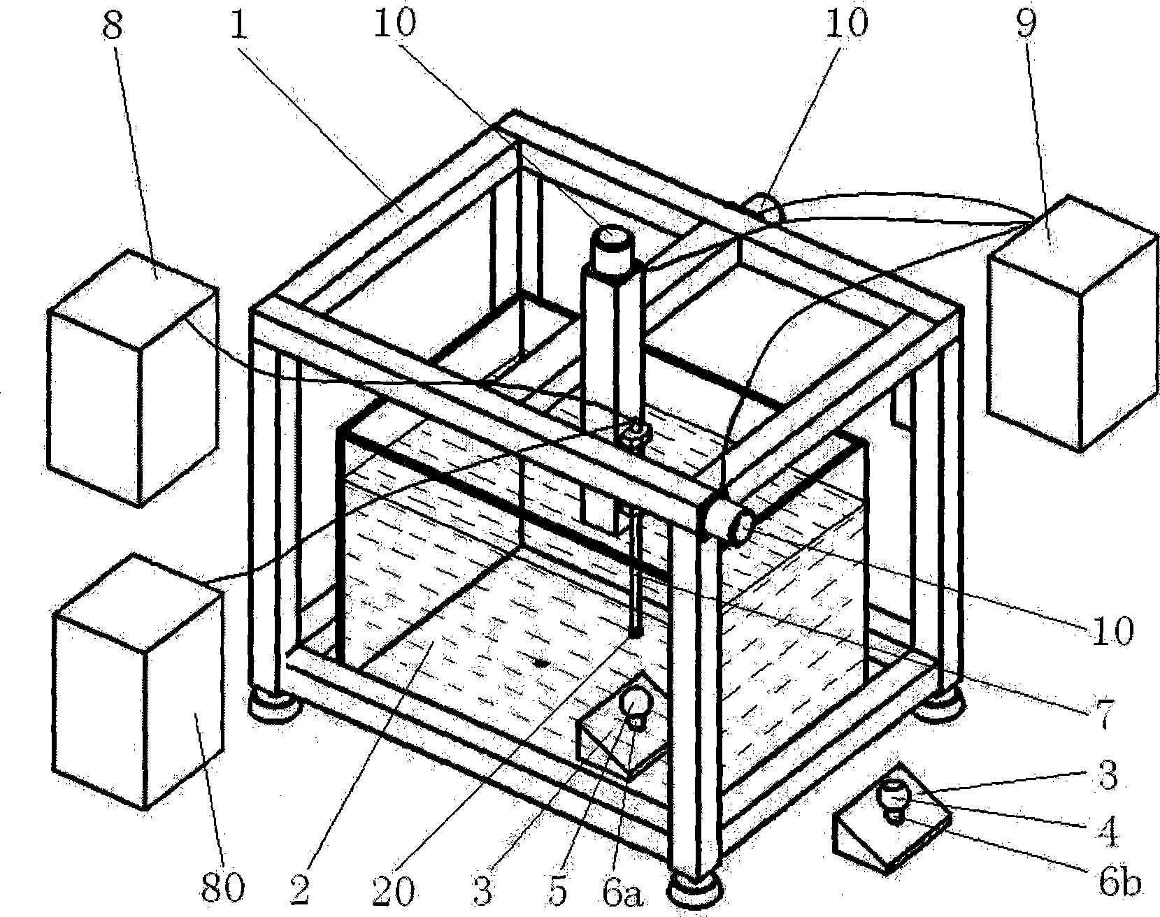 Ultrasonic liquid-immersing transducer sound field precision measurement method