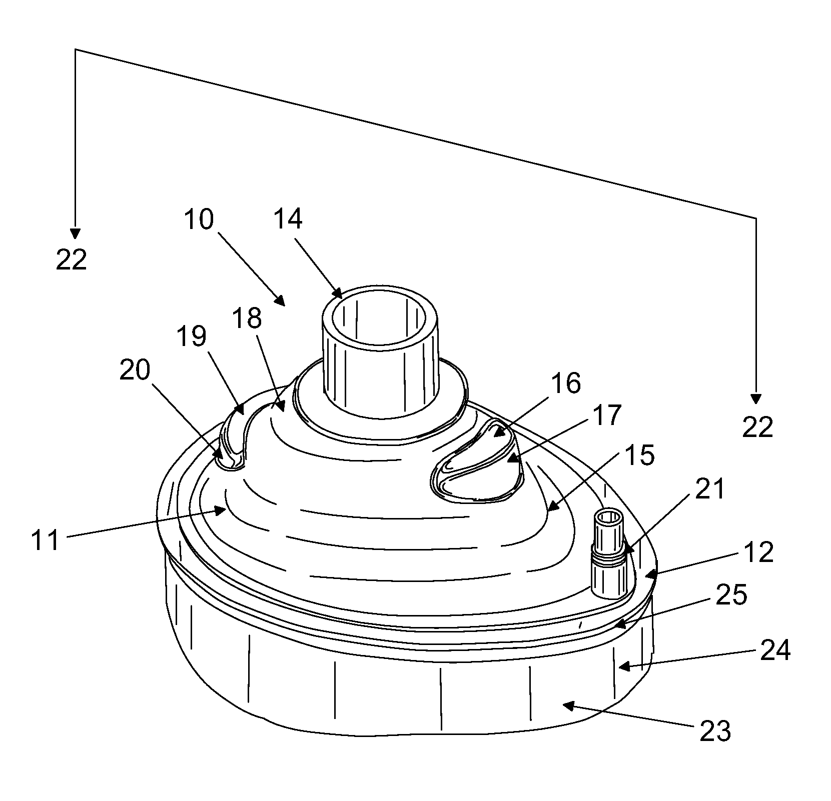 Directionally efficient respirator mask