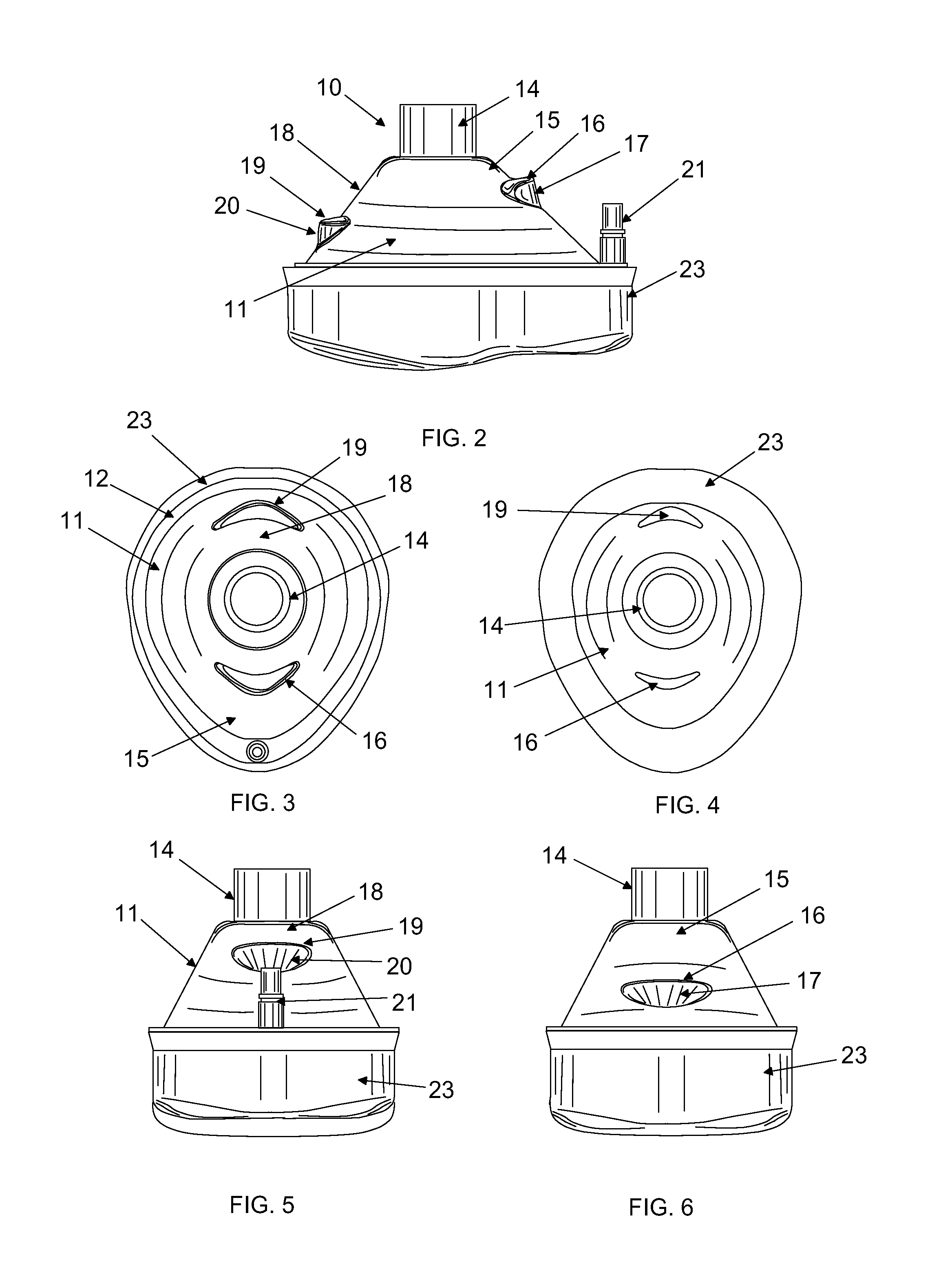 Directionally efficient respirator mask