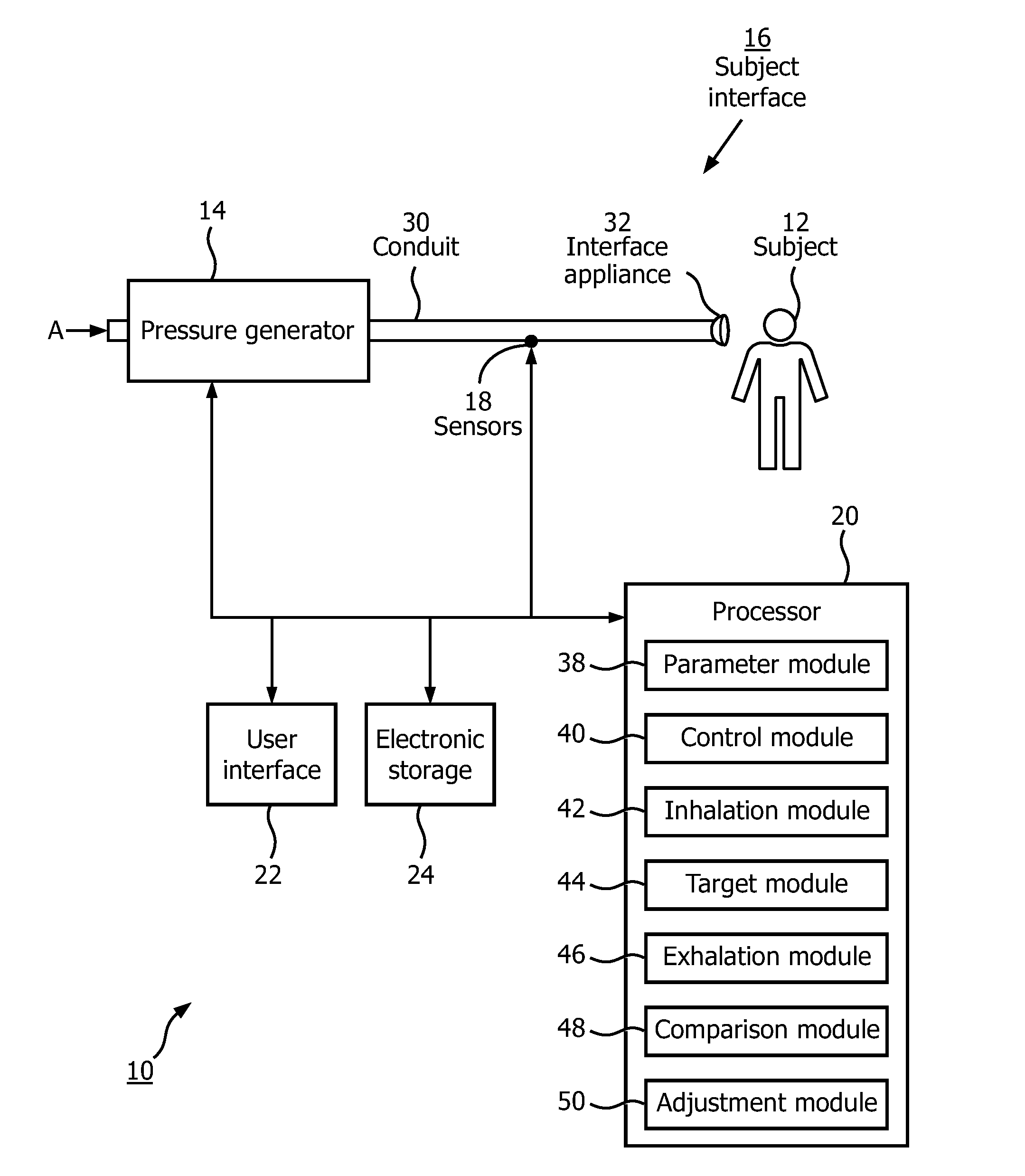 System and method for controlling exsufflation pressure during in-exsufflation