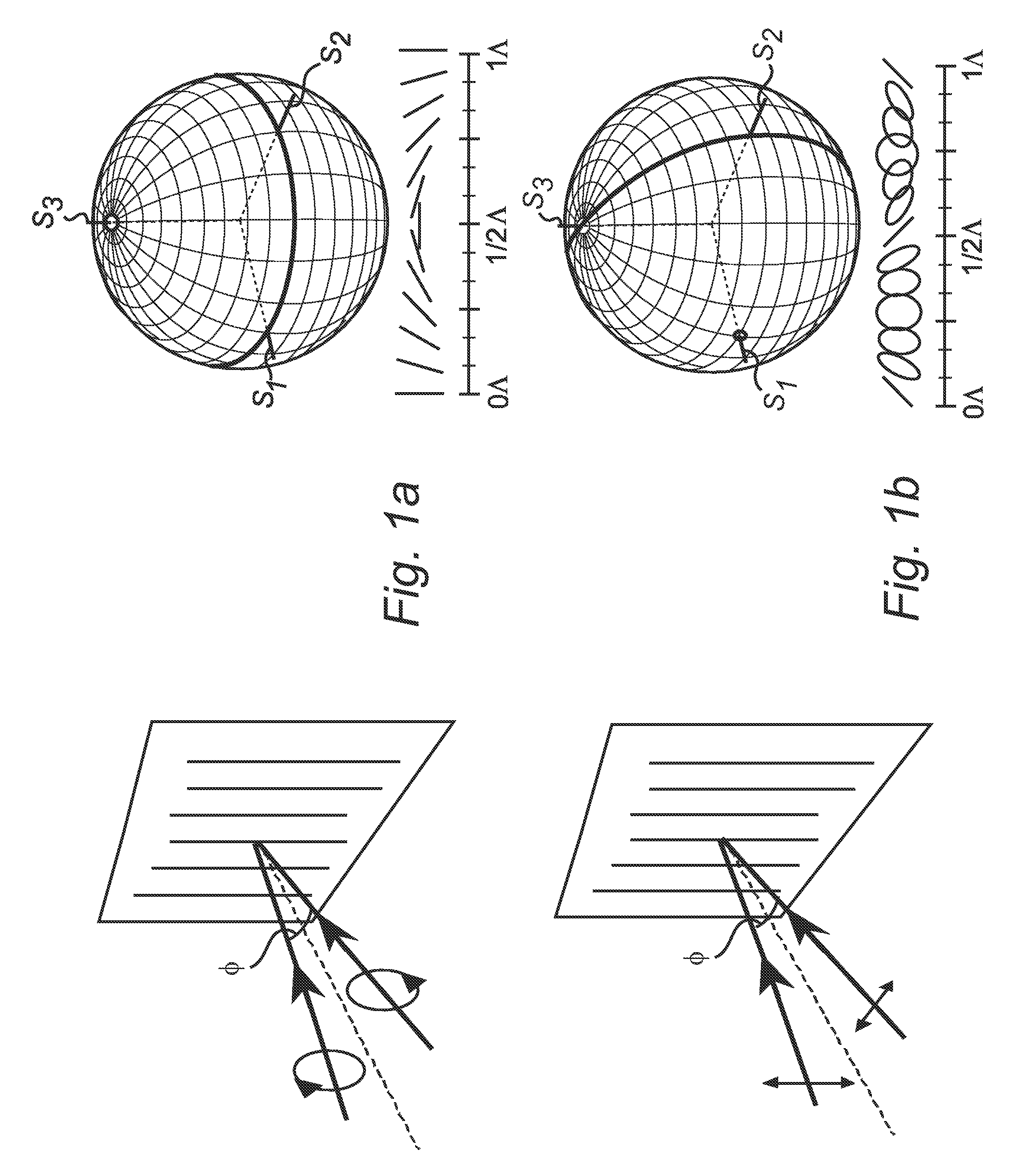 Polarization gratings in mesogenic films