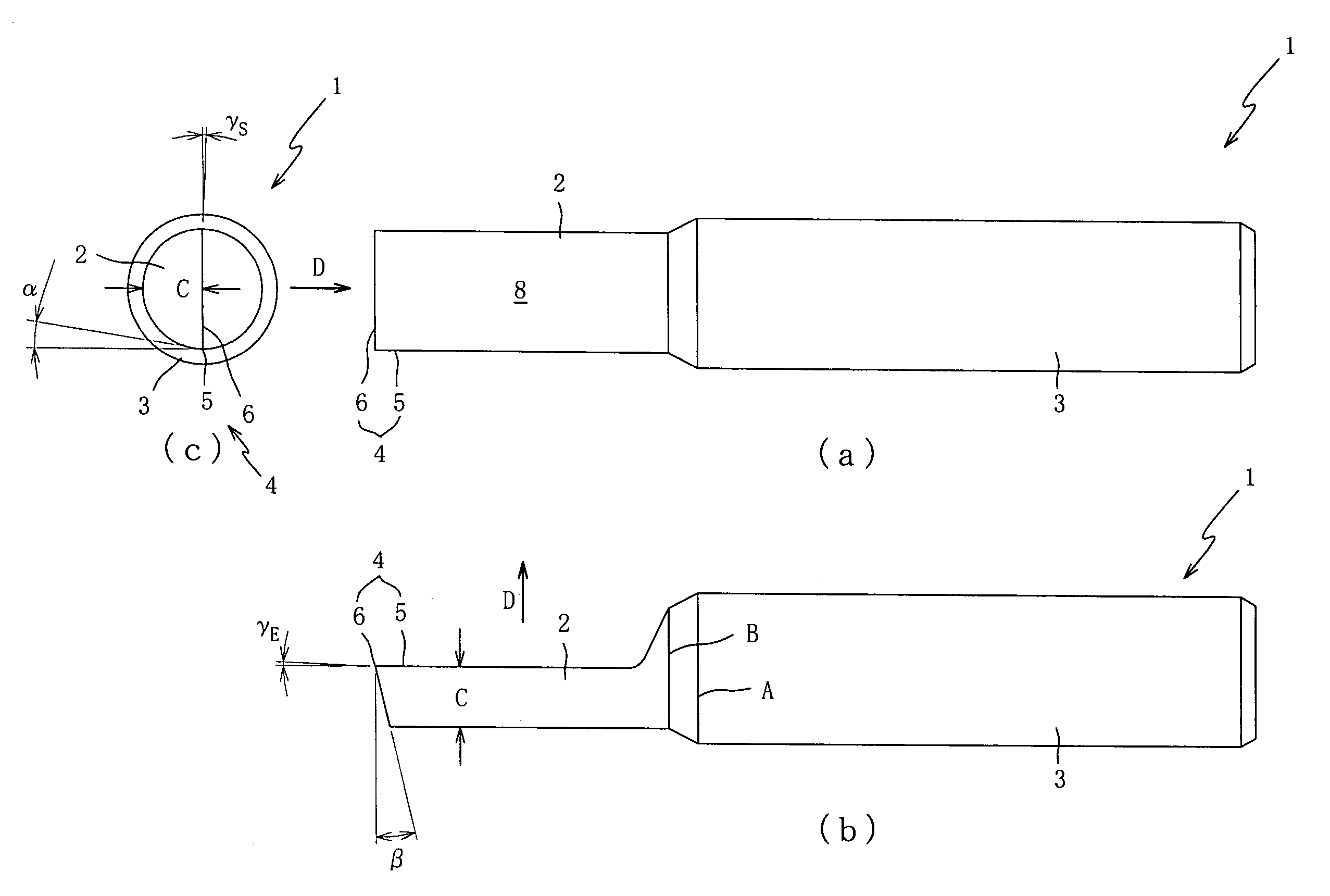 Non-rotary cutting tool and process of machining scroll member by using the same