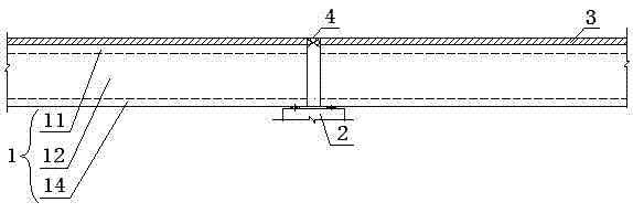 Structure for continuous transformation of existing simply supported hollow slab girder bridge and construction method of structure