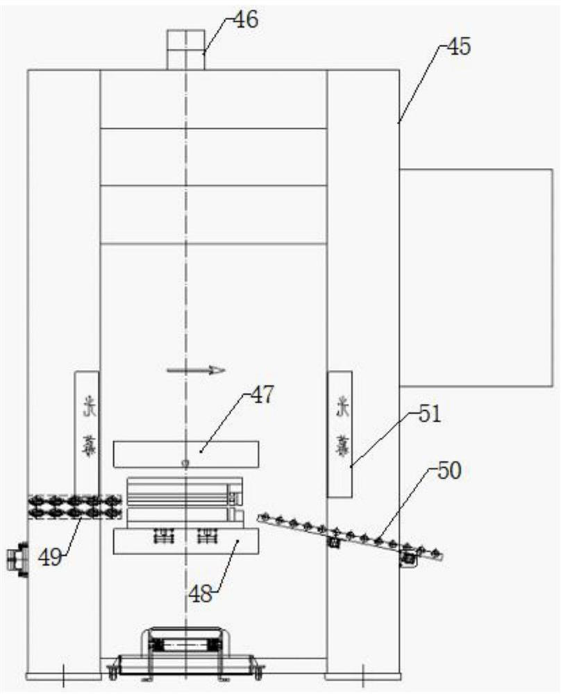 Automatic scaffold board production line