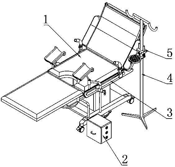 Deodorizing safety obstetric table