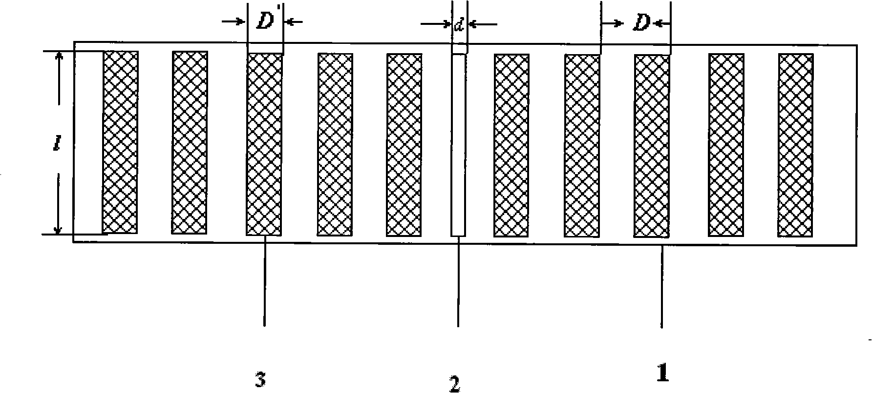 Miniature array spectral filter based on metallic surface plasma excimer