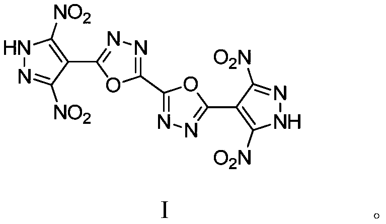 5,5'-bis(3,5-dinitropyrazolyl)-2,2'-bi(1,3,4-oxadiazole) and synthetic method thereof