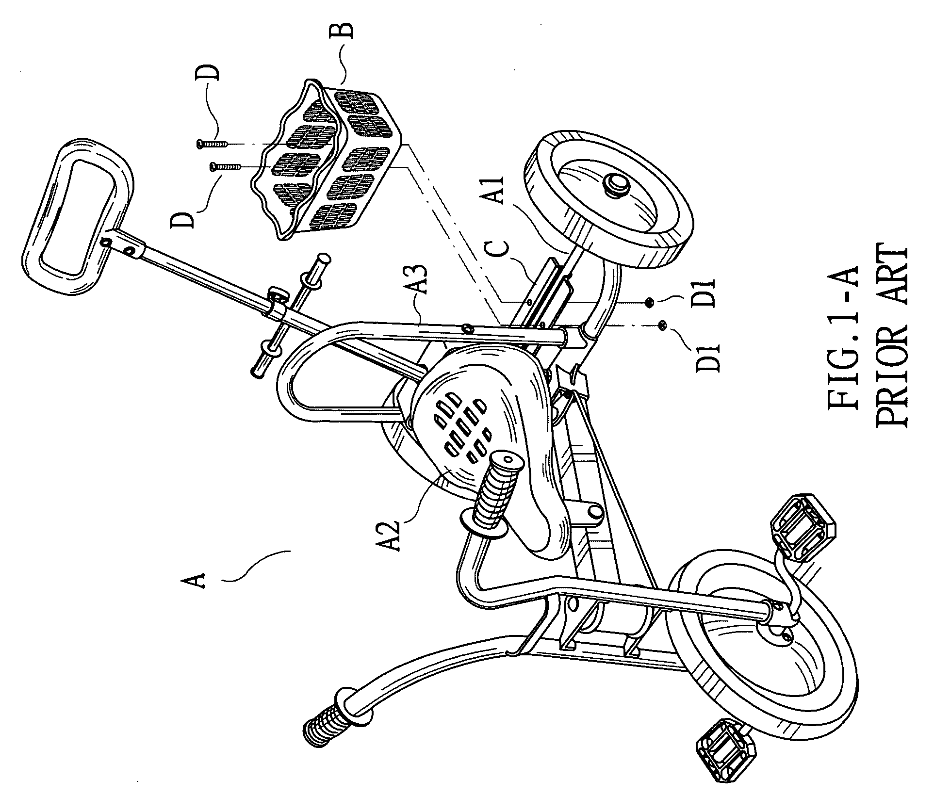 Structure stroller basket