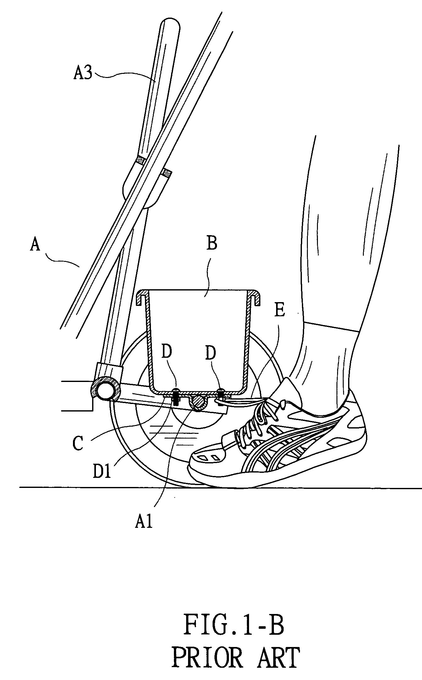 Structure stroller basket