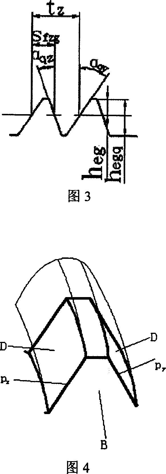 Involute gear hob of asymmetric tooth profile with equal modulus