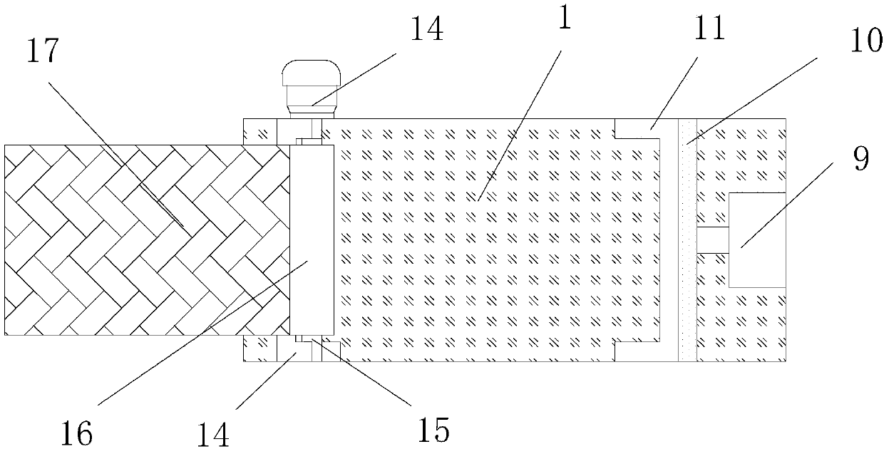 Telegraph pole mounting punching device