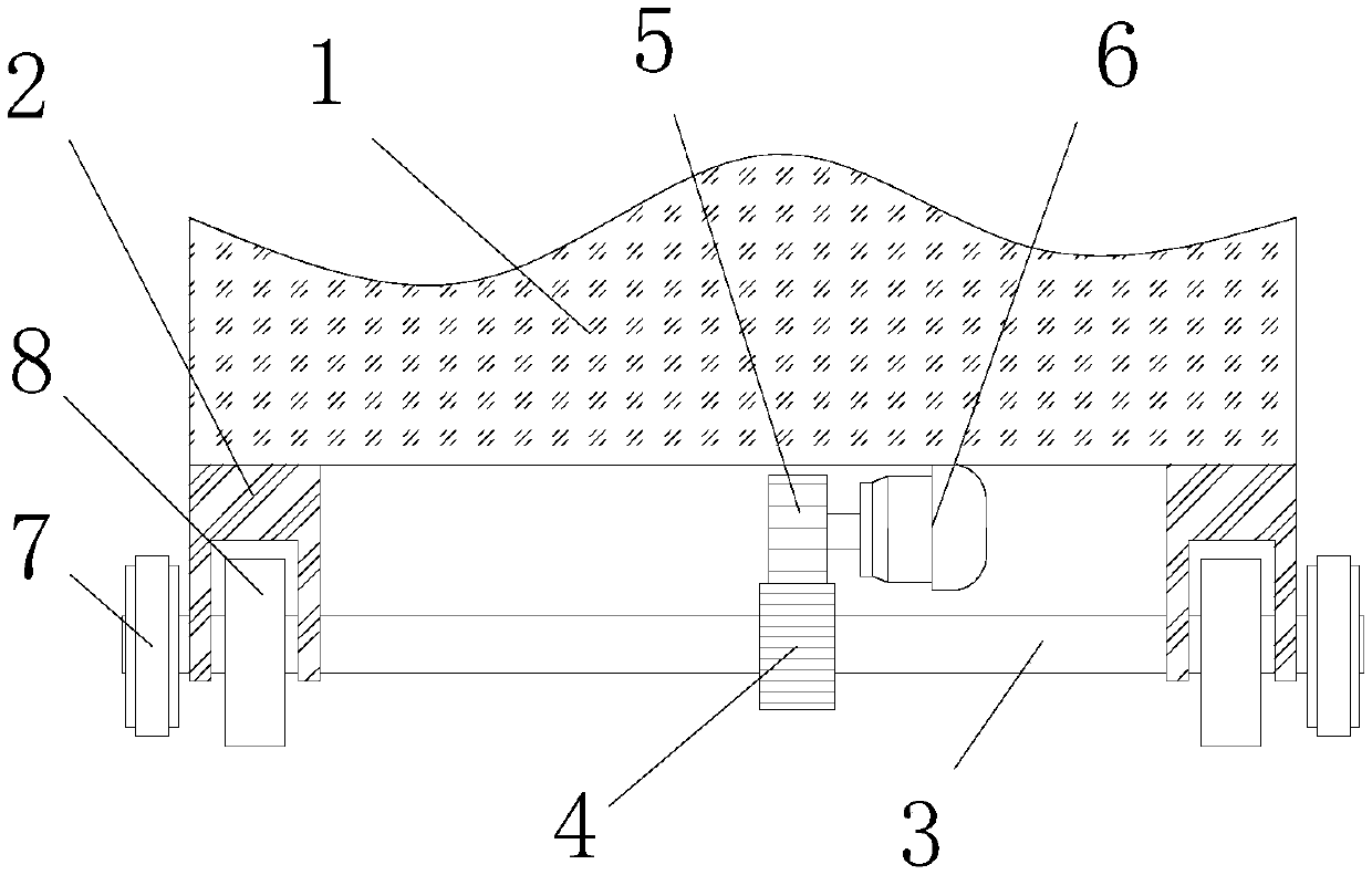 Telegraph pole mounting punching device