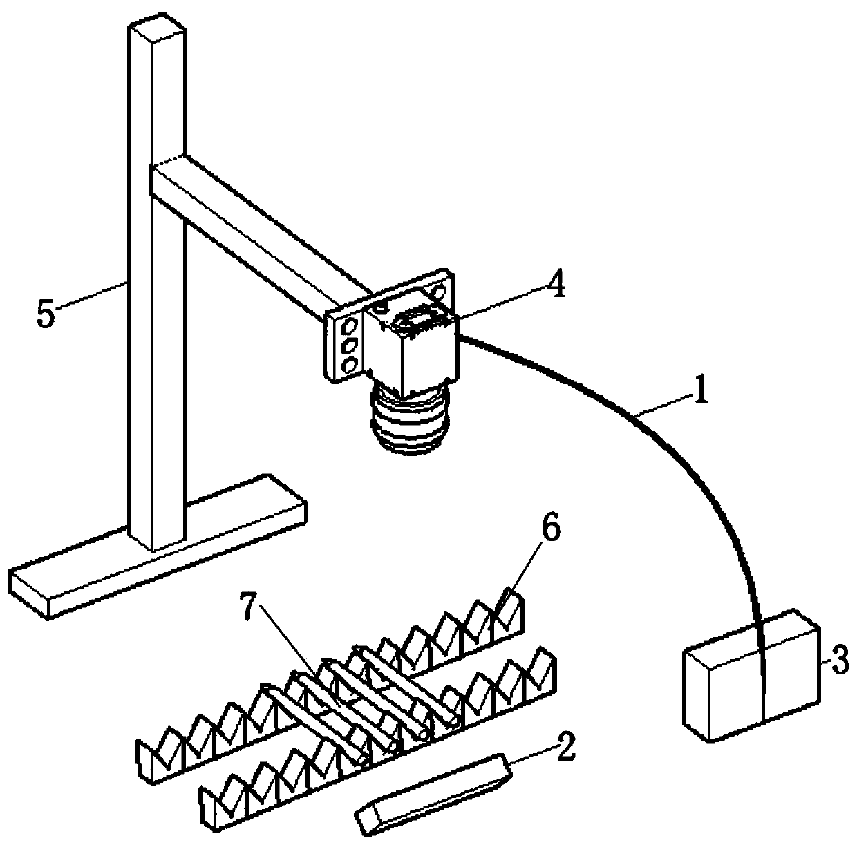 Refill tail oil length automatic detection method and system