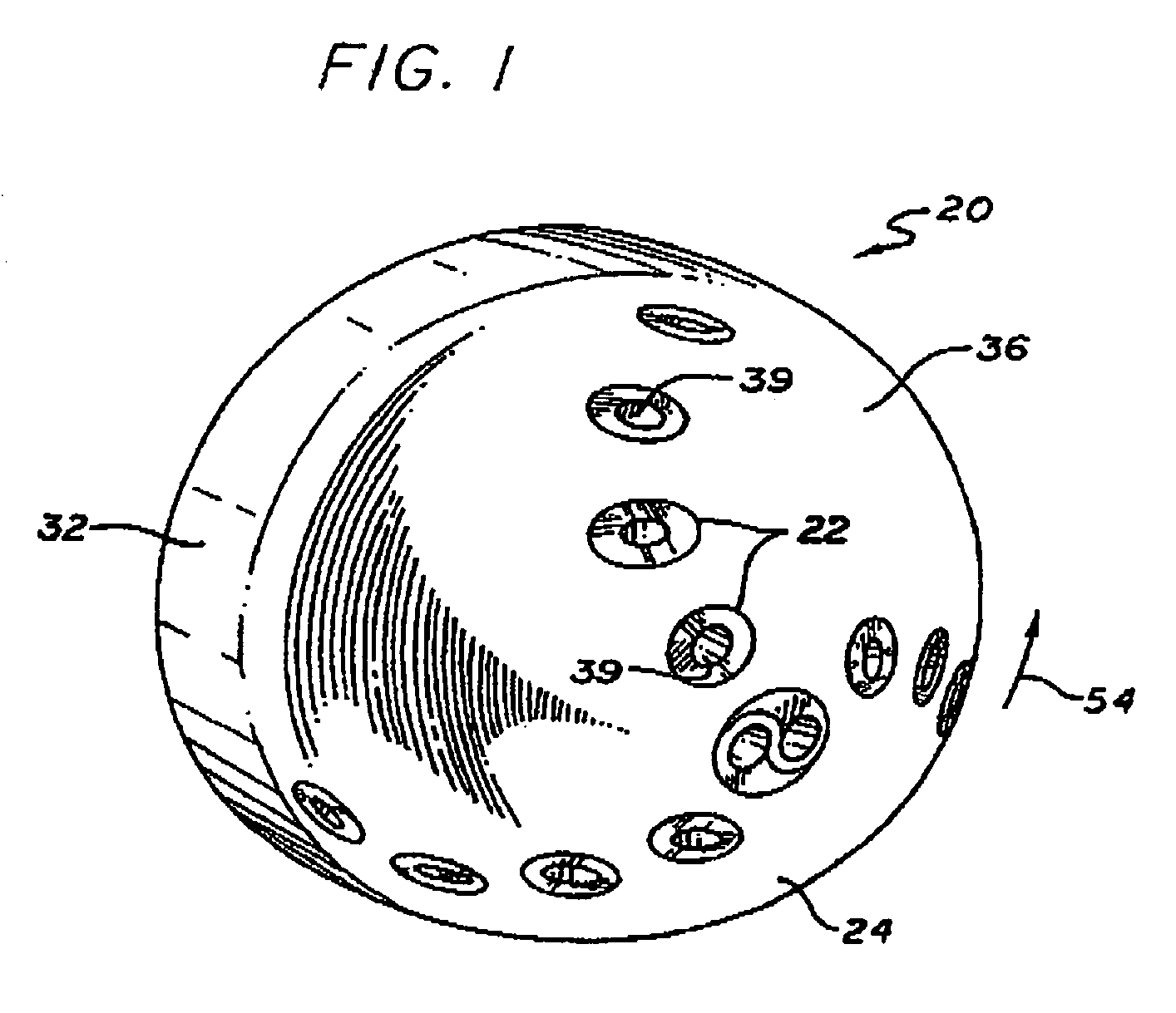 Connector for domed cutting tool