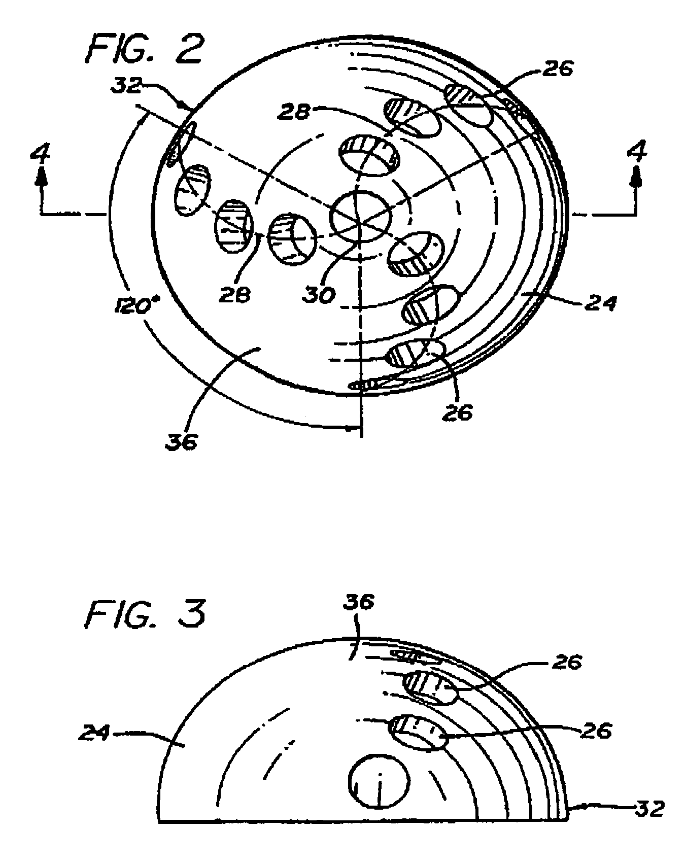 Connector for domed cutting tool