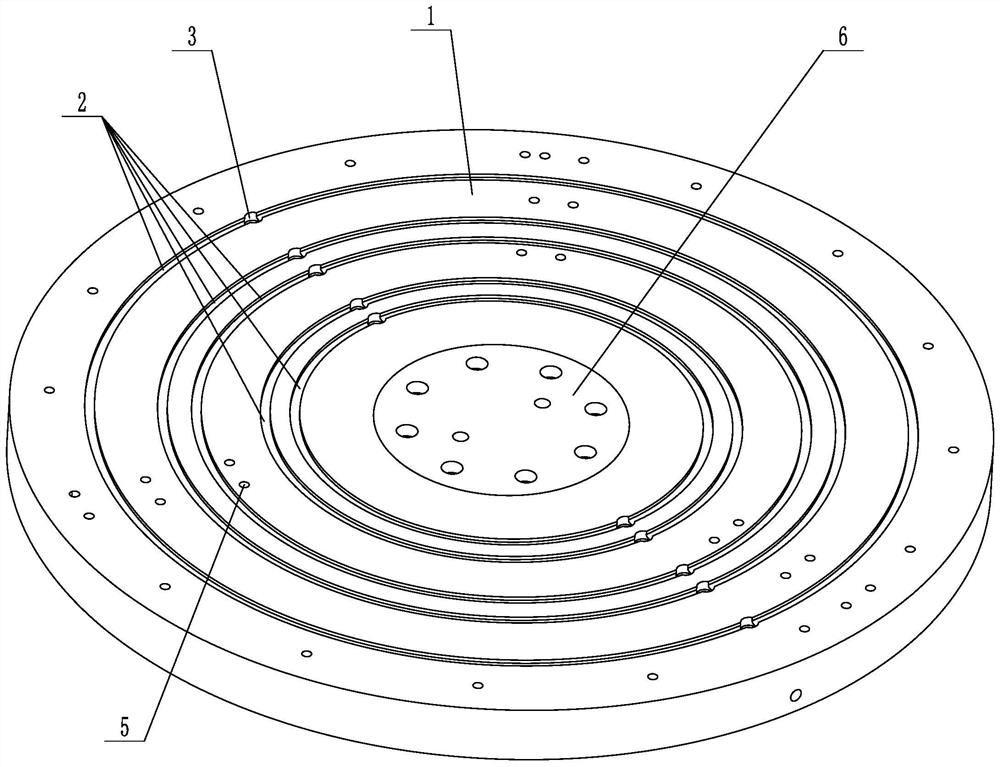 Universal silicon product processing turntable structure