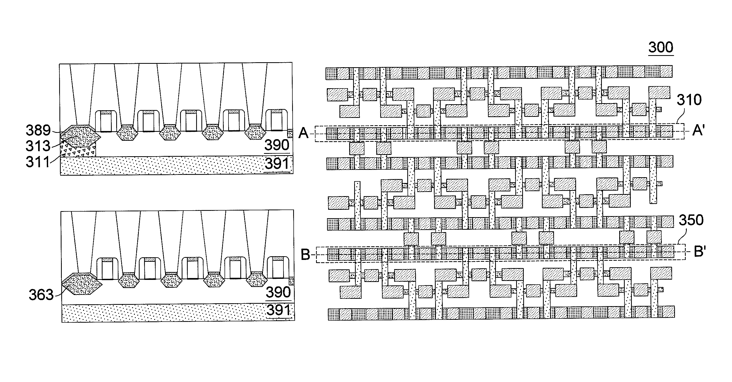 Test structure for charged particle beam inspection and method for defect determination using the same