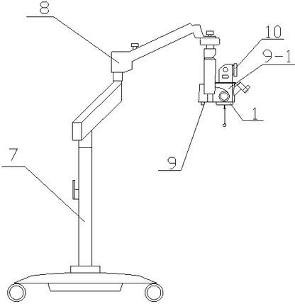 Visual three-dimensional stereoscopic imaging method and operation microscope utilizing same