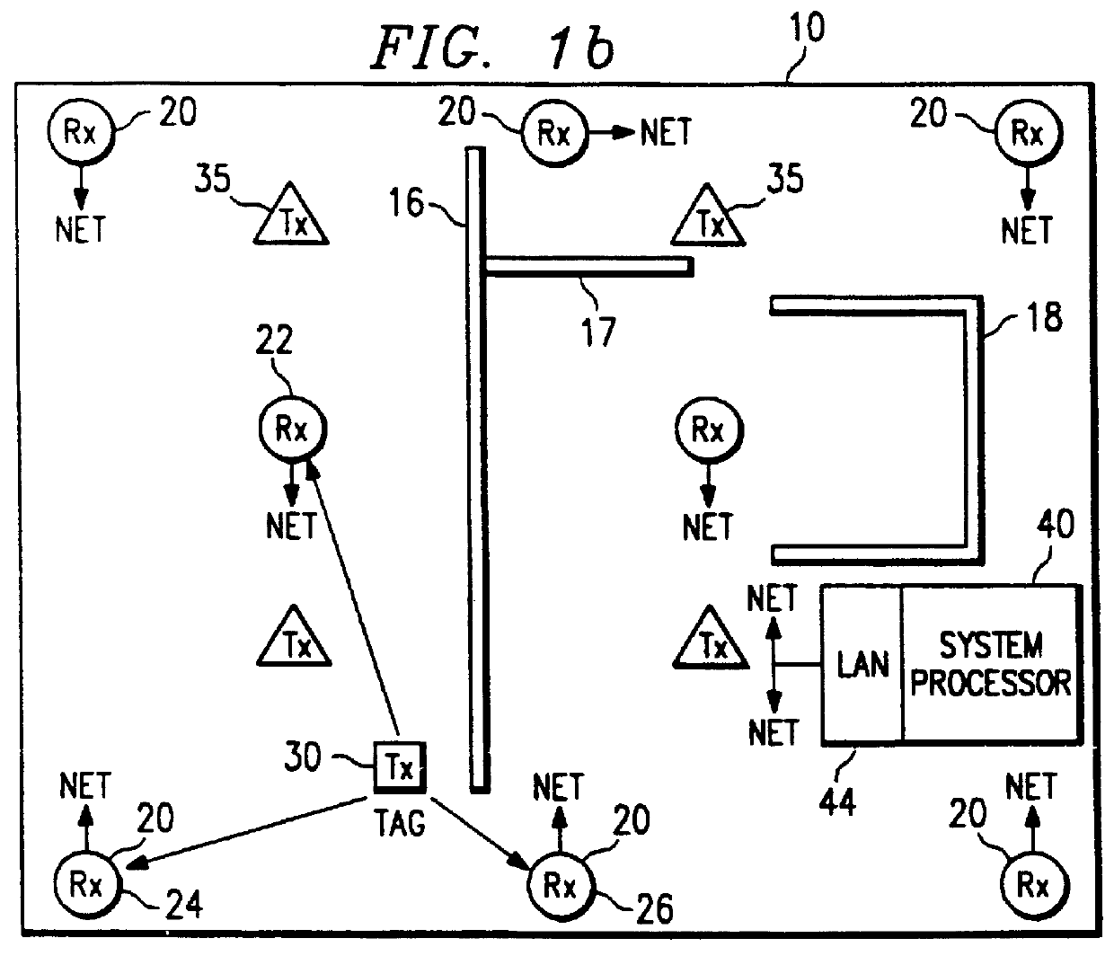 Location system adapted for use in multipath environments