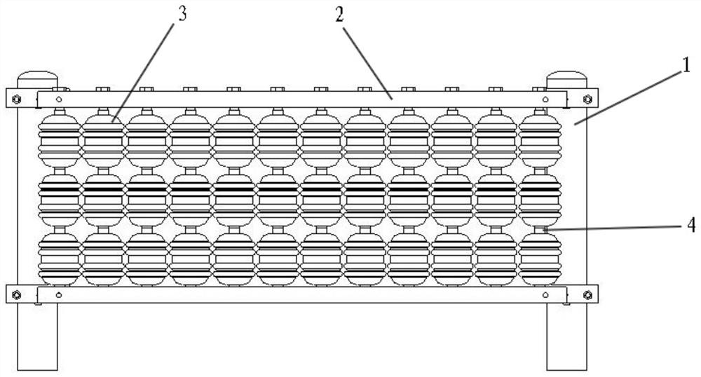 Elastic rotor traffic anti-collision guardrail