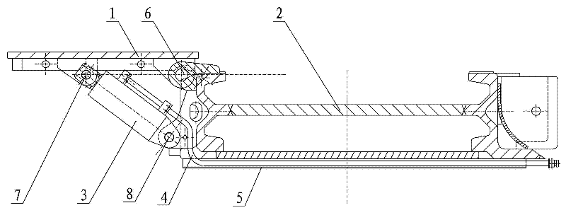 Top-coal caving scraper conveyor with movable coal-collecting plate