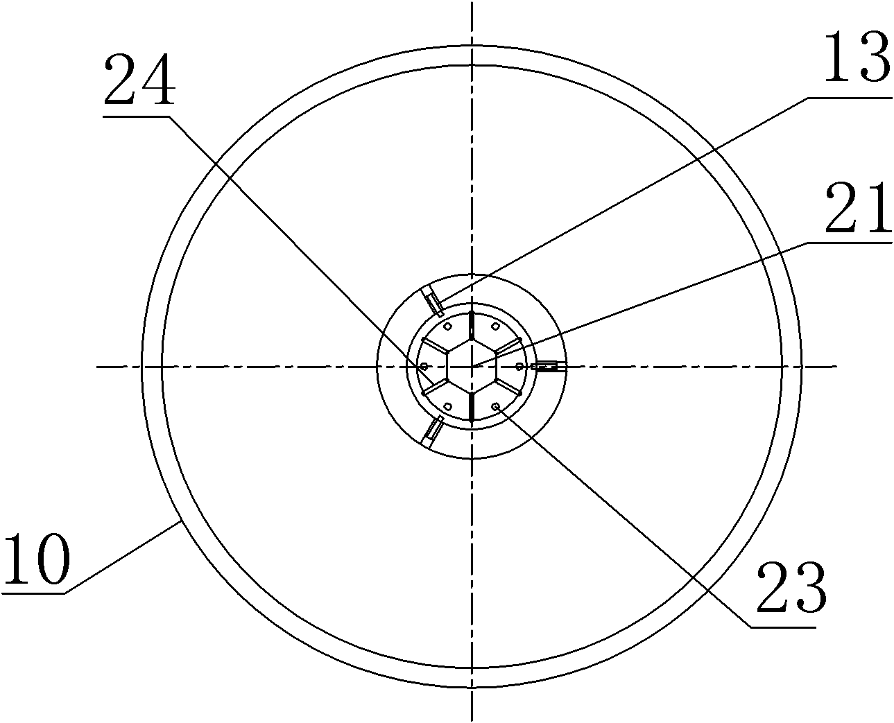 Connection and disconnection structure of floating production storage and offloading (FPSO) mooring floater and boat body