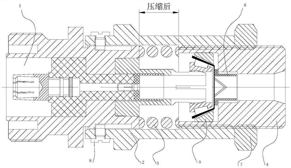 Welding-free quick-locking adjustable cable parameter testing device